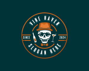 Skull Liquor Bar logo design