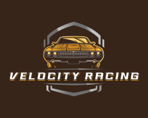 Shield Car Racing logo design