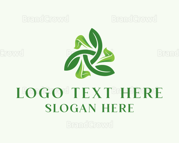 Organic Leaves Garden Logo