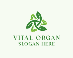 Organic Leaves Garden logo design