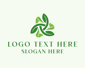 Environmental - Organic Leaves Garden logo design