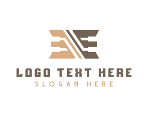 Octagonal - Digital Cyber Technology Letter E logo design