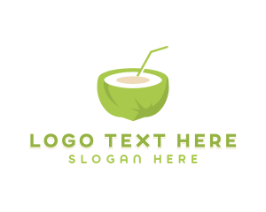 Organic - Juice Coconut Organic logo design