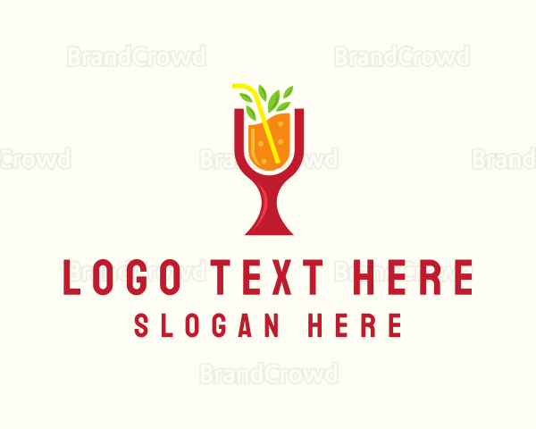 Fresh Orange Beverage Logo