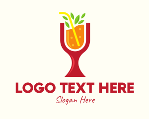 Fresh Orange Beverage Logo