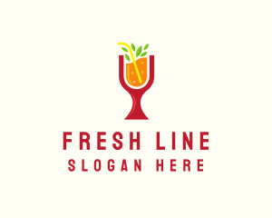Fresh Orange Beverage logo design