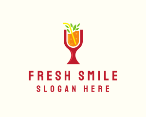 Fresh Orange Beverage logo design