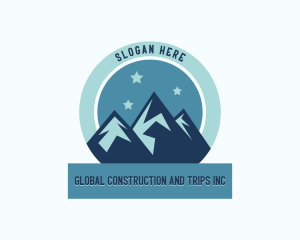 Travel - Peak Mountain Summit logo design