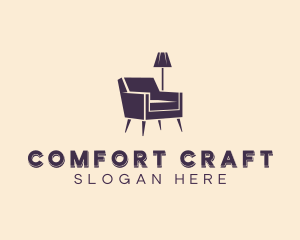 Upholsterer - Chair Interior Furniture logo design