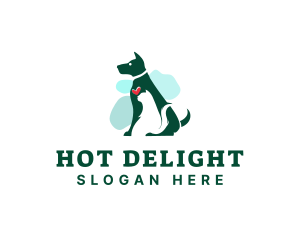 Cat & Dog  Veterinary logo design