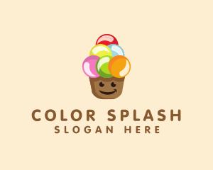 Happy Ice Cream  logo design