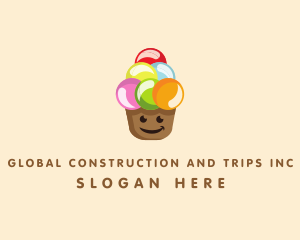 Dessert - Happy Ice Cream logo design