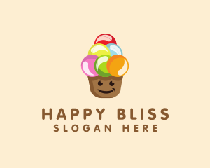 Happy Ice Cream  logo design