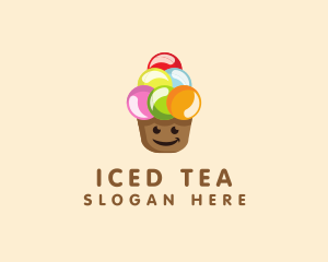 Happy Ice Cream  logo design