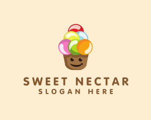 Happy Ice Cream  logo design