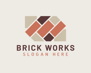 Brick Tile Flooring logo design