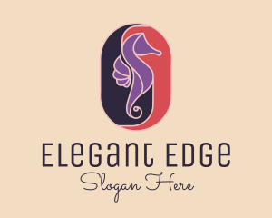 Sophistication - Elegant Seahorse Resort logo design