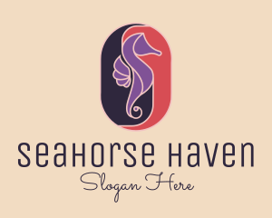 Seahorse - Elegant Seahorse Resort logo design