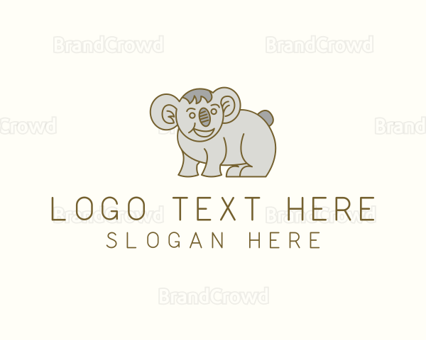 Koala Wildlife Animal Logo