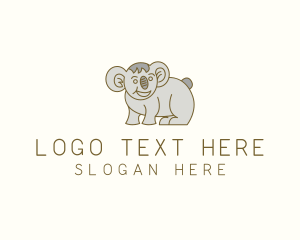 Petting Zoo - Koala Wildlife Animal logo design