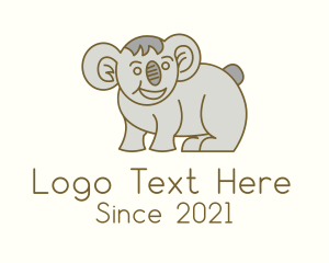 Wildlife Center - Koala Wildlife Animal logo design