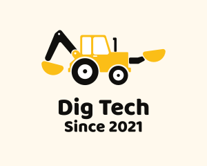 Backhoe Loader Equipment logo design