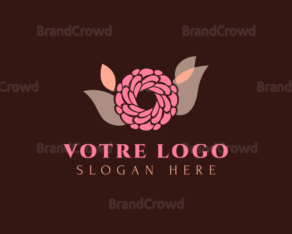 Beauty Rose Flower Logo