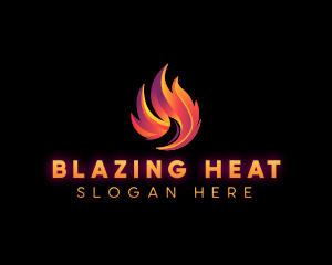 Blaze Fire Flame logo design