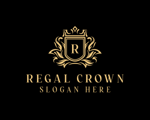 Crown Royalty Shield logo design