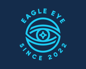 Tech Surveillance Eye logo design