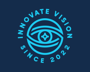 Tech Surveillance Eye logo design