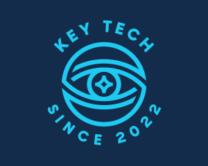 Tech Surveillance Eye logo design