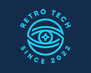 Tech Surveillance Eye logo design