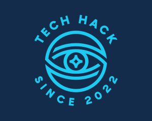 Tech Surveillance Eye logo design