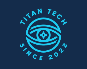 Tech Surveillance Eye logo design