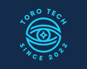 Tech Surveillance Eye logo design