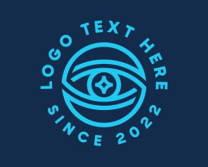 Security - Tech Surveillance Eye logo design