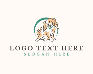 Breeder - Cute Spaniel Dog logo design