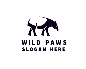 Animal Tapir Wildlife logo design