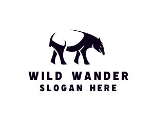 Animal Tapir Wildlife logo design