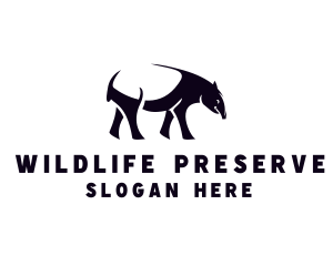 Animal Tapir Wildlife logo design