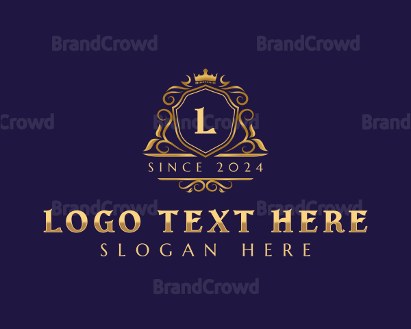 Elegant Crown Crest Logo