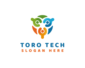 Social Tech Organization logo design