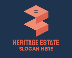 Estate - Real Estate Isometric House logo design