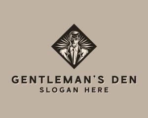 Male Recruitment Manager logo design