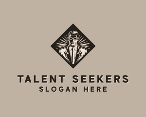 Recruitment - Male Recruitment Manager logo design