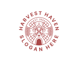 Harvest Flour Mill logo design