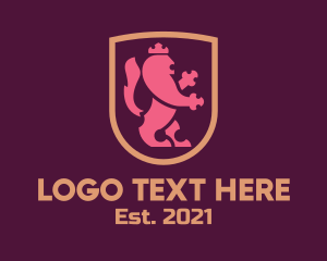 Kingdom - Royal Lion Sigil logo design