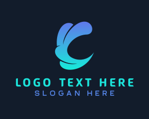Ocean - Aquatic Wave Letter C logo design