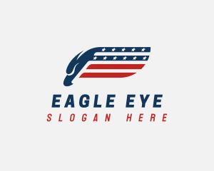 American Eagle Flag logo design